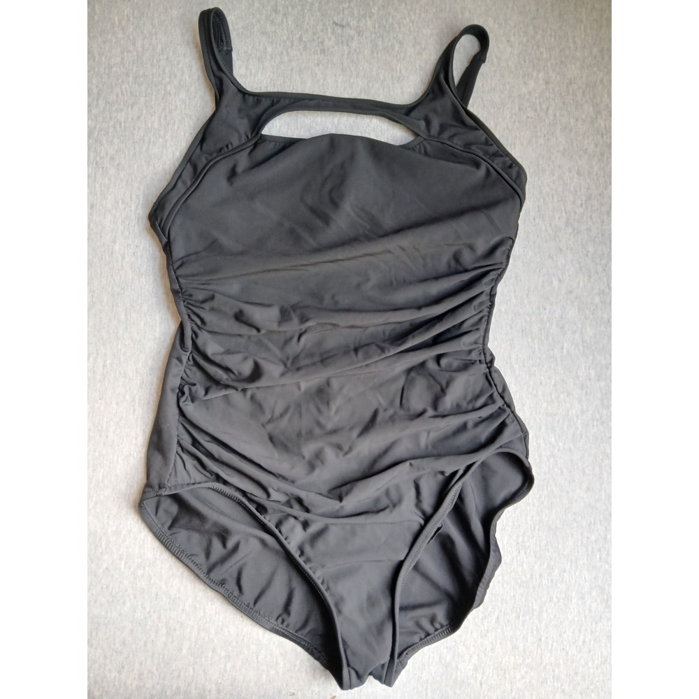 Magicsuit By Miraclesuit Swimsuit 14 One Piece Runched Slimming Beach Resort